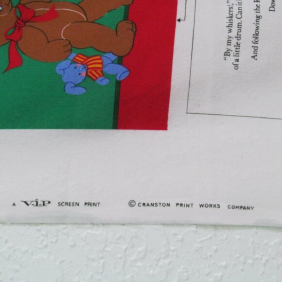 Vintage Cotton Fabric Panel The Littlest Soldier book - Picture 5 of 6